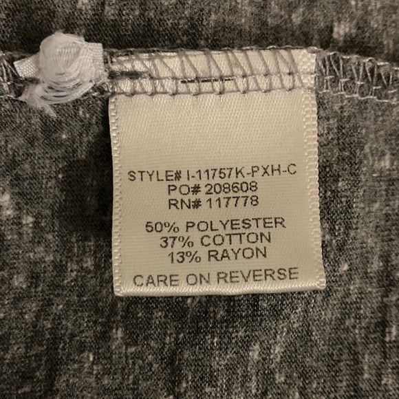 Lovestitch women’s medium Heather Gray Tie-Front Blouse - Picture 10 of 10